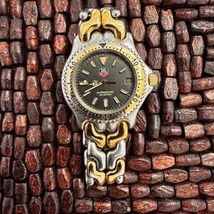 TAG Heuer Black and Gold Professional Watch